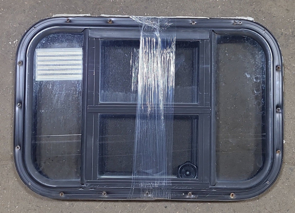 Black Radius Opening Window : 24 1/2" W X 16 1/2" H X 1 3/4" D