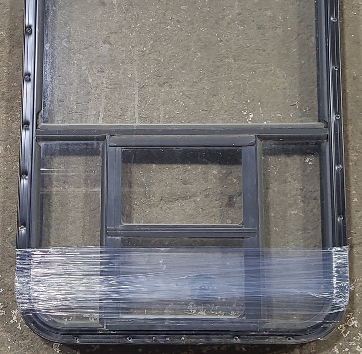 Black Radius Opening Window : 24 1/2" W x 41 3/4" H x 1 3/4" D