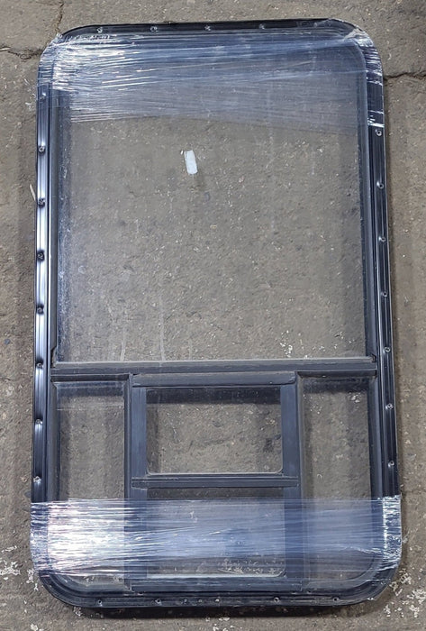 Black Radius Opening Window : 24 1/2" W x 41 3/4" H x 1 3/4" D
