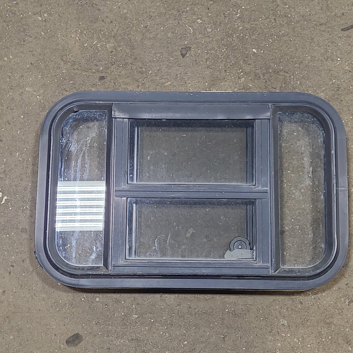 Black Radius Opening Window : 23 1/4" W X 14 1/4" H X 2" D