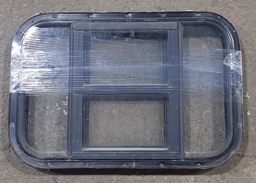 Black Radius Opening Window : 24 3/4" W X 16 1/2" H X 1 3/4" D