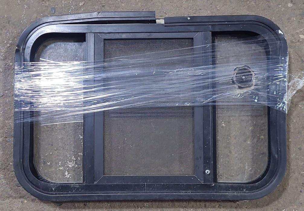 Black Radius Opening Window : 24 3/4" W X 16 1/2" H X 1 3/4" D