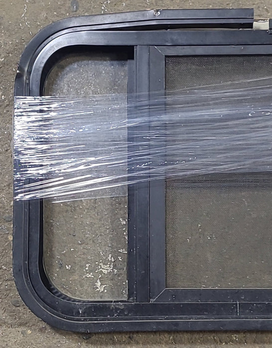 Black Radius Opening Window : 24 3/4" W X 16 1/2" H X 1 3/4" D