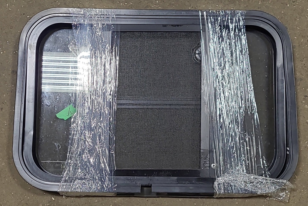 Black Radius Opening Window : 24 3/4" W X 16 1/2" H X 1 3/4" D
