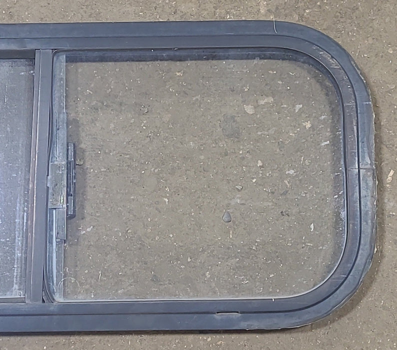 Black Radius Opening Window : 27 1/2" W X 12 1/2" H X 1 1/4" D