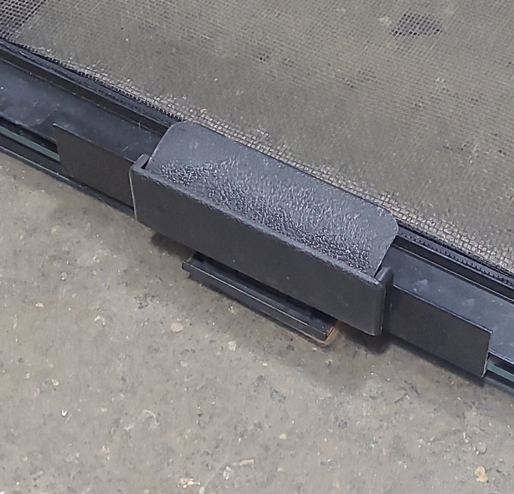 Black Radius Opening Window : 27 1/2" W X 12 1/2" H X 1 1/4" D