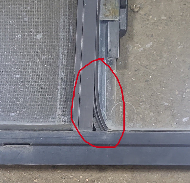 Black Radius Opening Window : 27 1/2" W X 12 1/2" H X 1 1/4" D