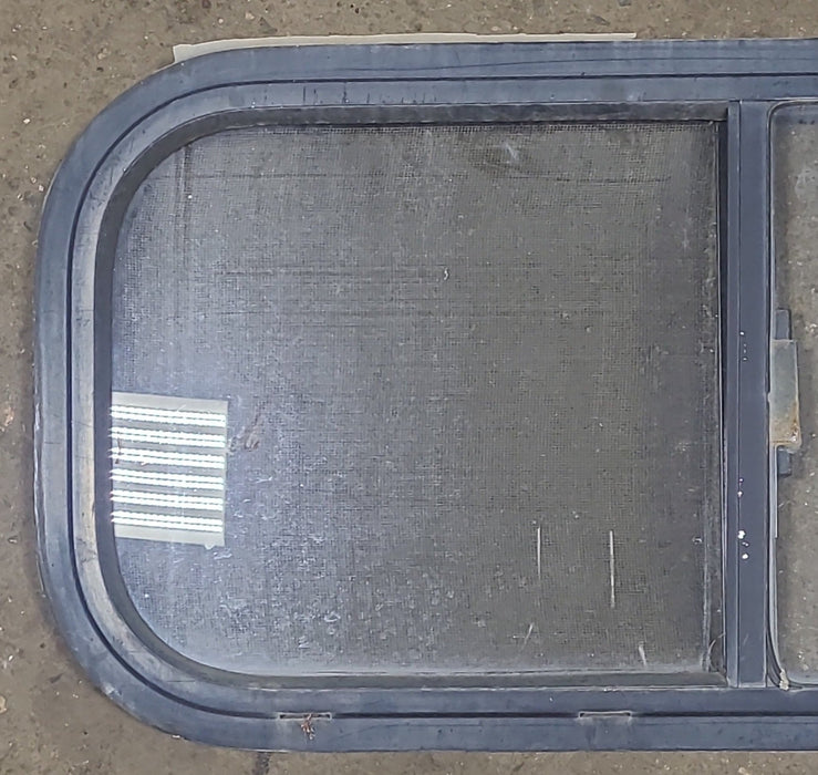 Black Radius Opening Window : 27 1/2" W X 12 1/2" H X 1 1/4" D