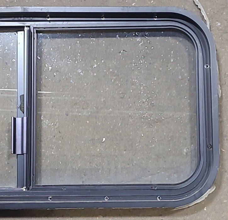 Black Radius Opening Window : 30 1/4" W X 15" H X 1 7/8" D