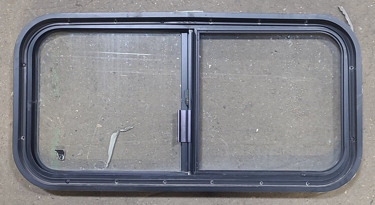 Black Radius Opening Window : 30 1/4" W X 15" H X 1 7/8" D