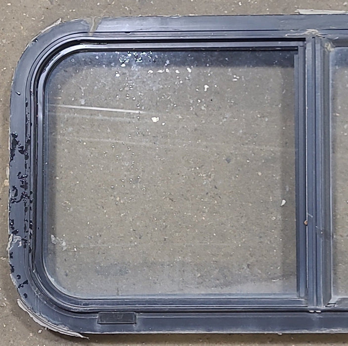 Black Radius Opening Window : 30 1/4" W X 15" H X 1 7/8" D