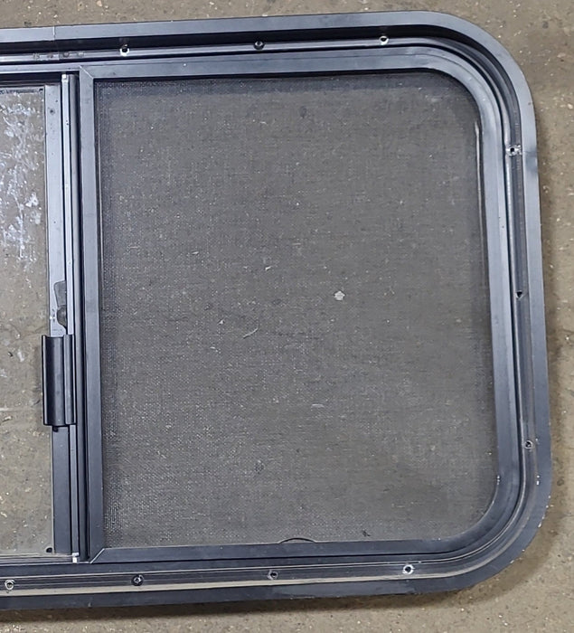 Black Radius Opening Window : 30 1/4" W X 17 3/4" H X 1 7/8" D