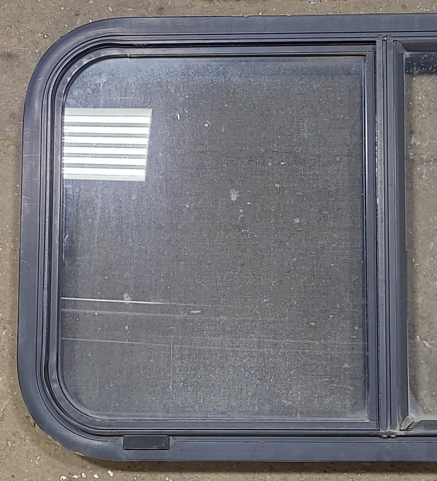 Black Radius Opening Window : 30 1/4" W X 17 3/4" H X 1 7/8" D
