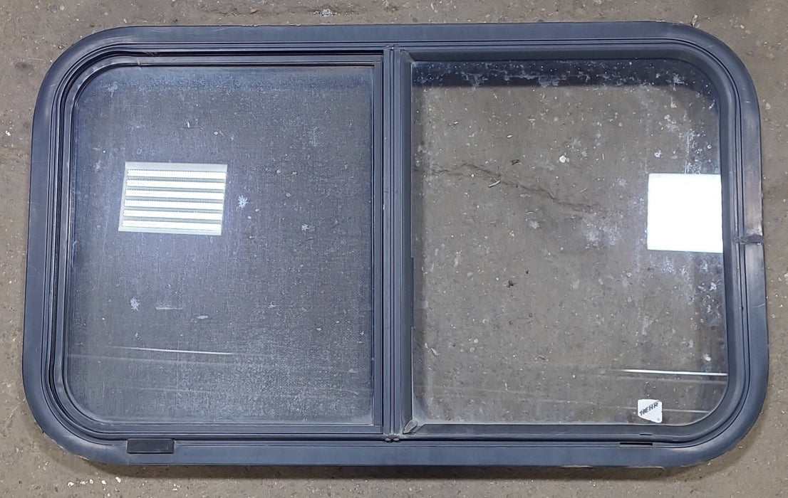 Black Radius Opening Window : 30 1/4" W X 17 3/4" H X 1 7/8" D