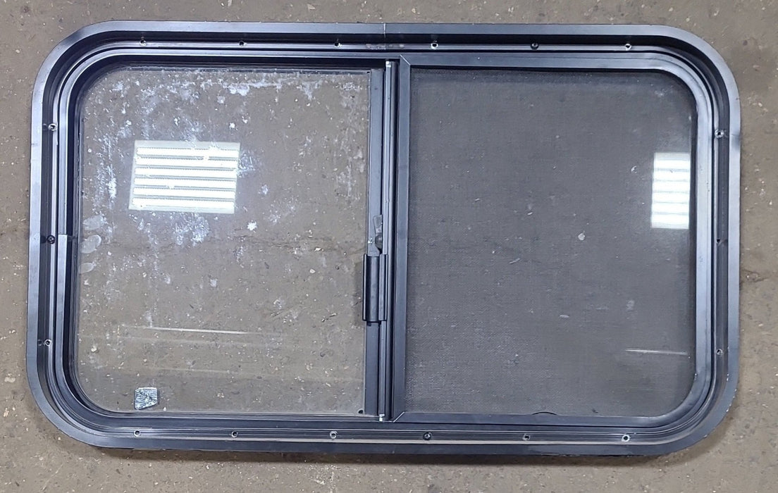 Black Radius Opening Window : 30 1/4" W X 17 3/4" H X 1 7/8" D