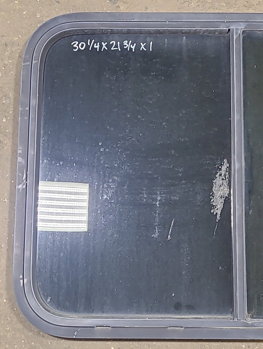 Black Radius Opening Window : 30 1/4" W X 21 3/4" H X 1" D