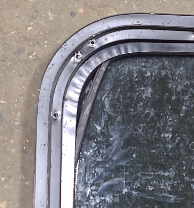 Black Radius Opening Window : 30 1/4" W X 21 3/4" H X 1" D