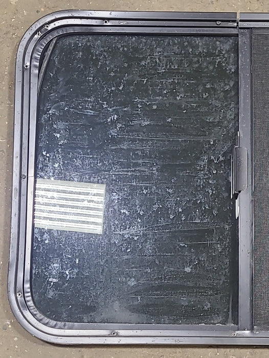 Black Radius Opening Window : 30 1/4" W X 21 3/4" H X 1" D