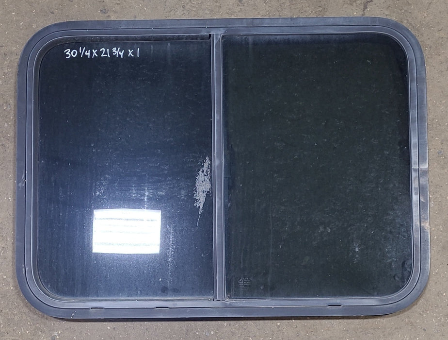 Black Radius Opening Window : 30 1/4" W X 21 3/4" H X 1" D