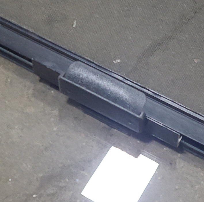 Black Radius Opening Window : 35 1/2" W X 19 1/2" H X 1" D