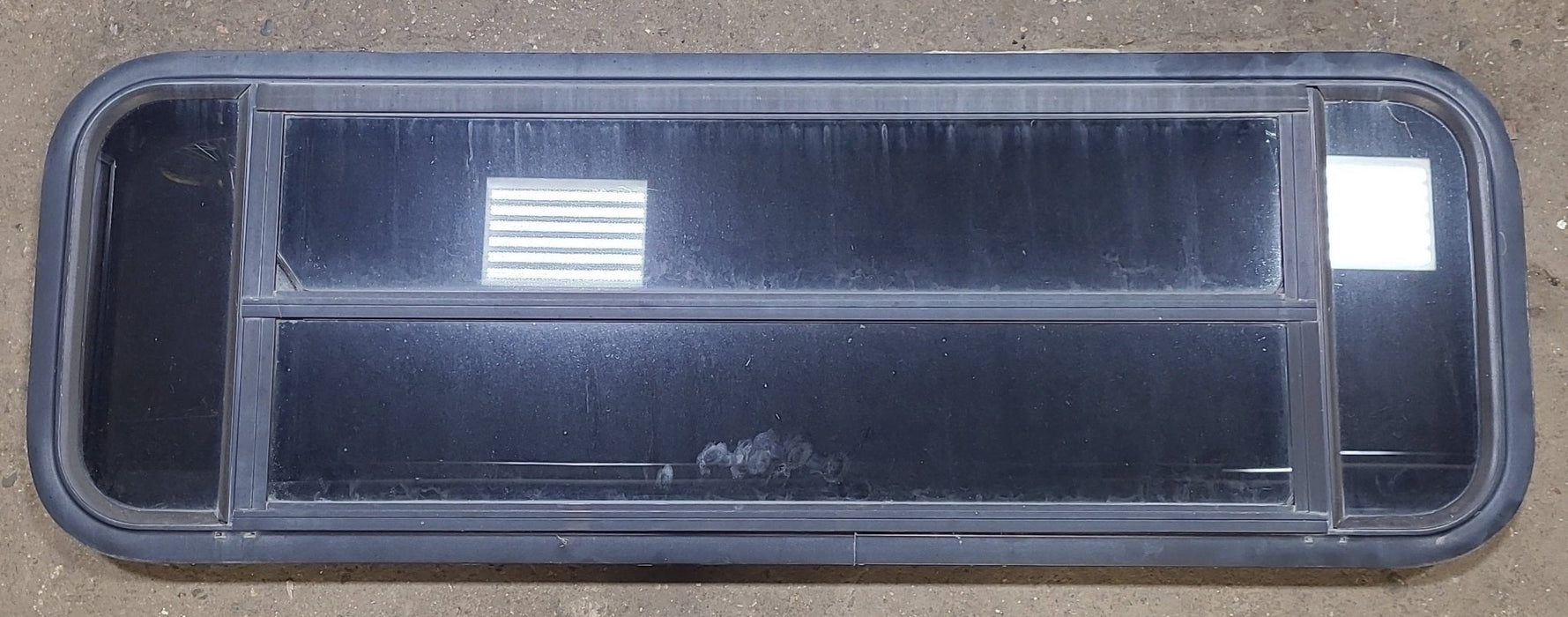 Black Radius Opening Window : 47 1/2" W X 15 1/4" H X 1 7/8" D