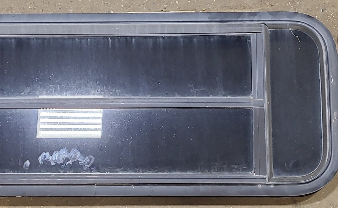Black Radius Opening Window : 47 1/2" W X 15 1/4" H X 1 7/8" D