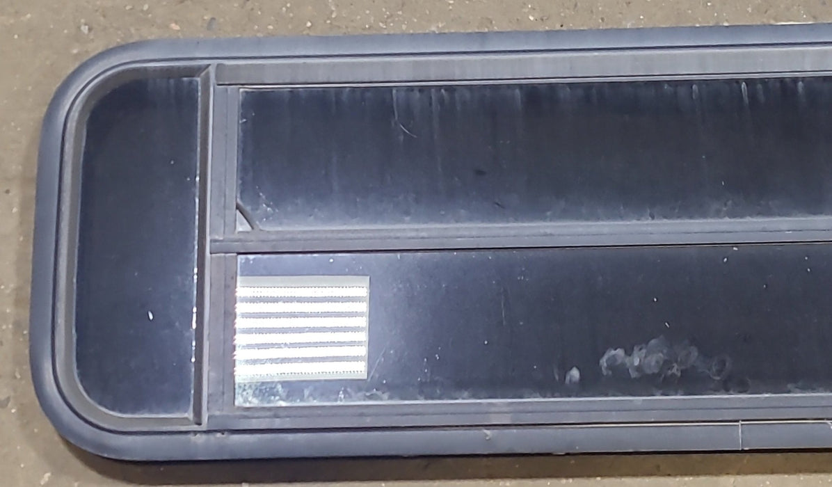 Black Radius Opening Window : 47 1/2" W X 15 1/4" H X 1 7/8" D