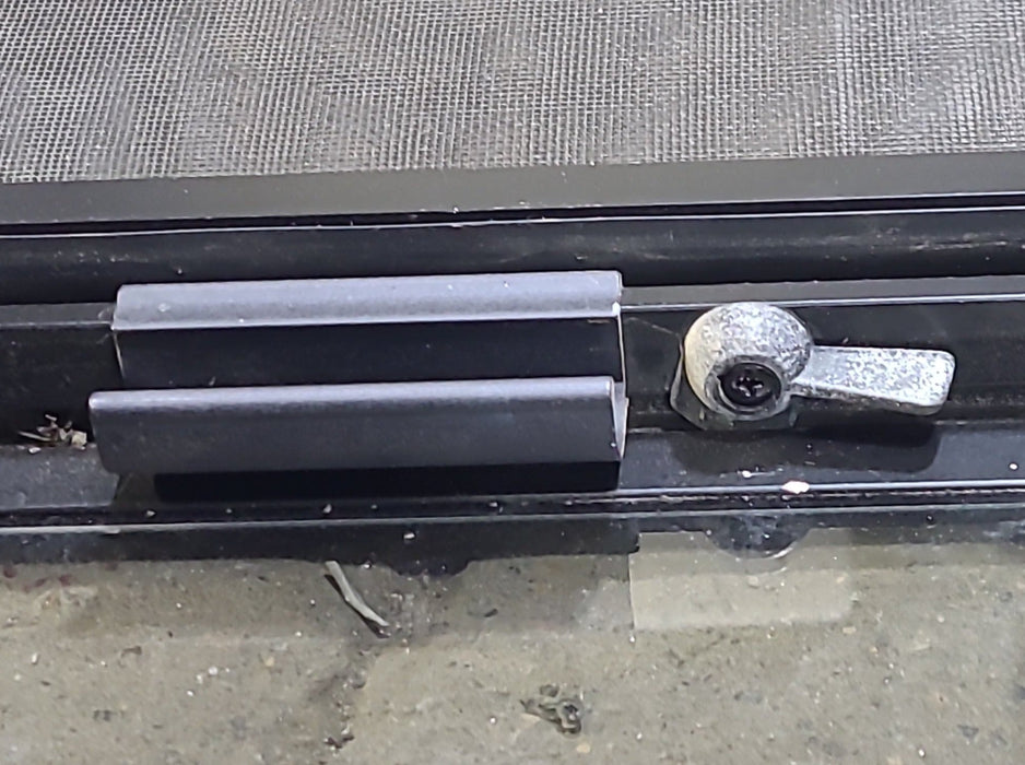 Black Radius Opening Window : 48 1/4" W X 14 3/4" H X 1 7/8" D