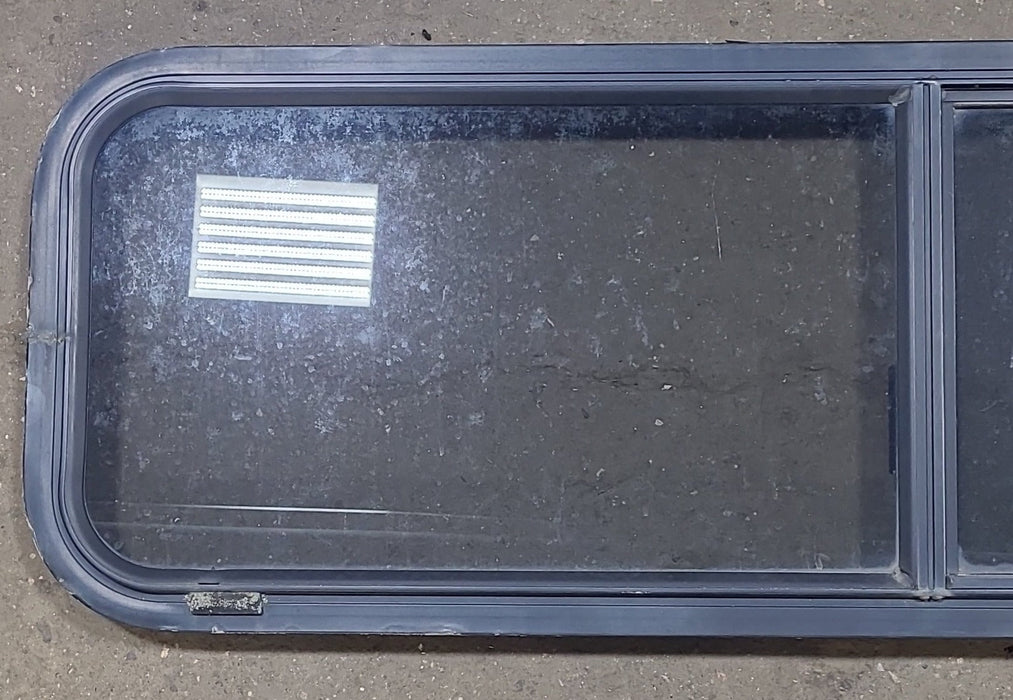 Black Radius Opening Window : 48 1/4" W X 14 3/4" H X 1 7/8" D