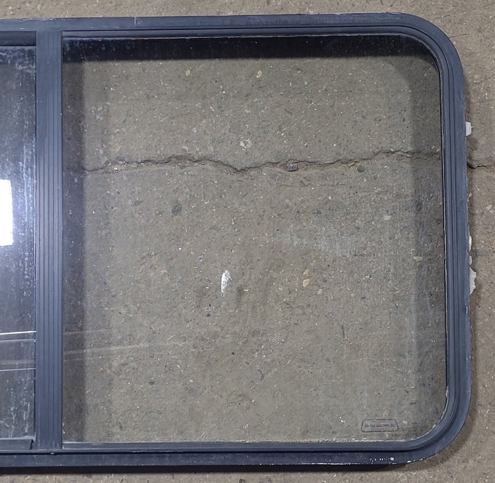 Black Radius Opening Window : 48 1/4" W x 25 3/4" H x 1 7/8" D