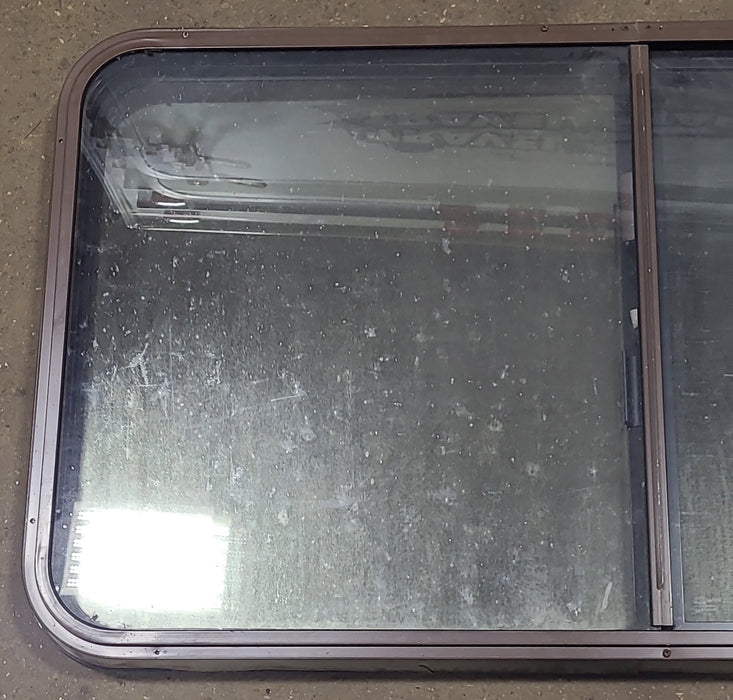 Black Radius Opening Window : 48 3/4" W x 26 1/2" H x 1 7/8" D