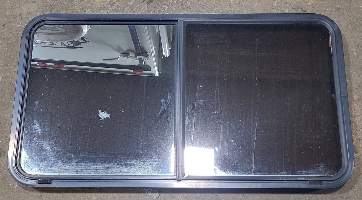 Black Radius Opening Window : 48 3/4" W x 26 1/2" H x 1 7/8" D
