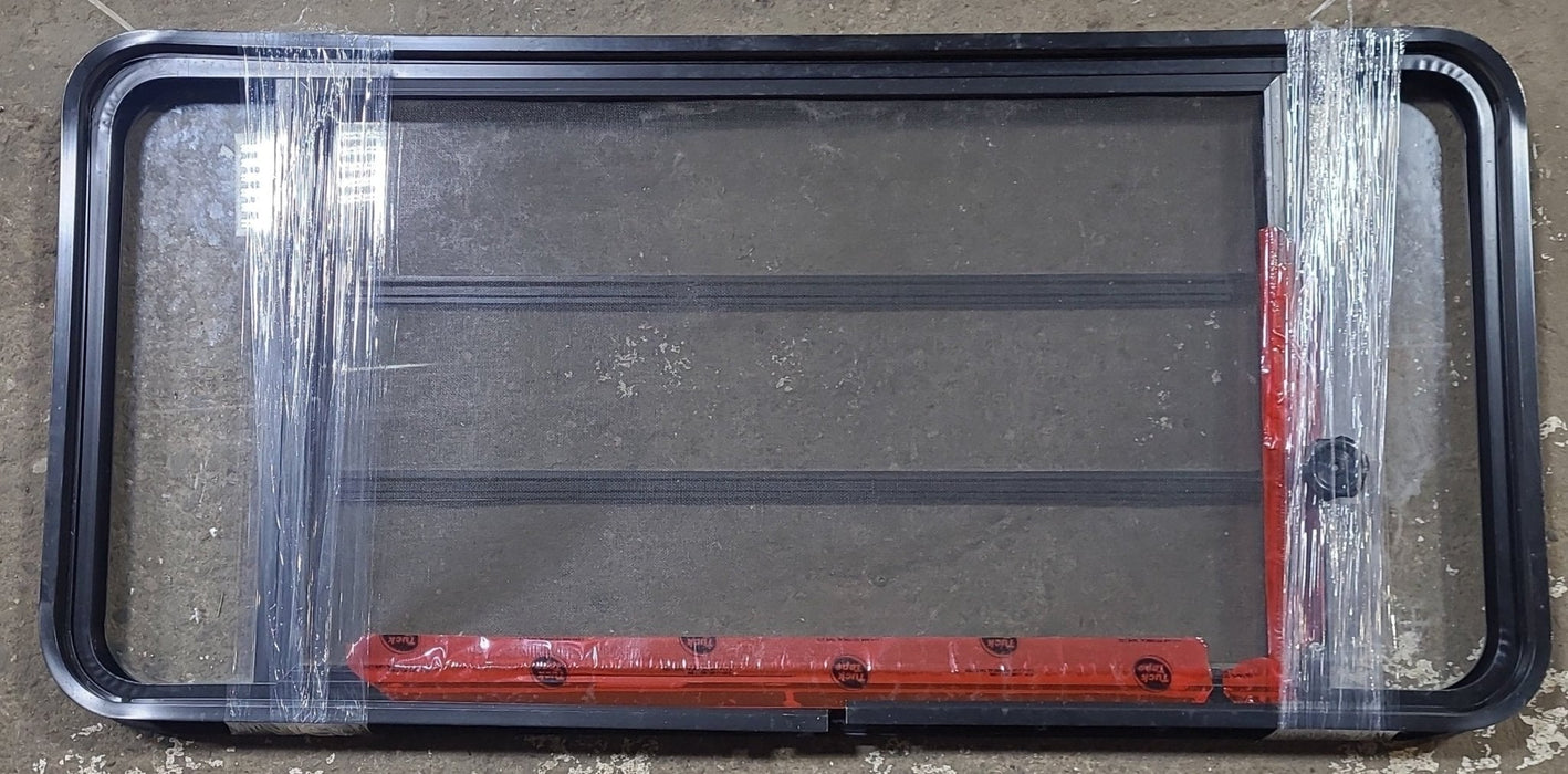 Black Radius Opening Window : 49 1/2" W x 23 1/2" H x 1 3/4" D