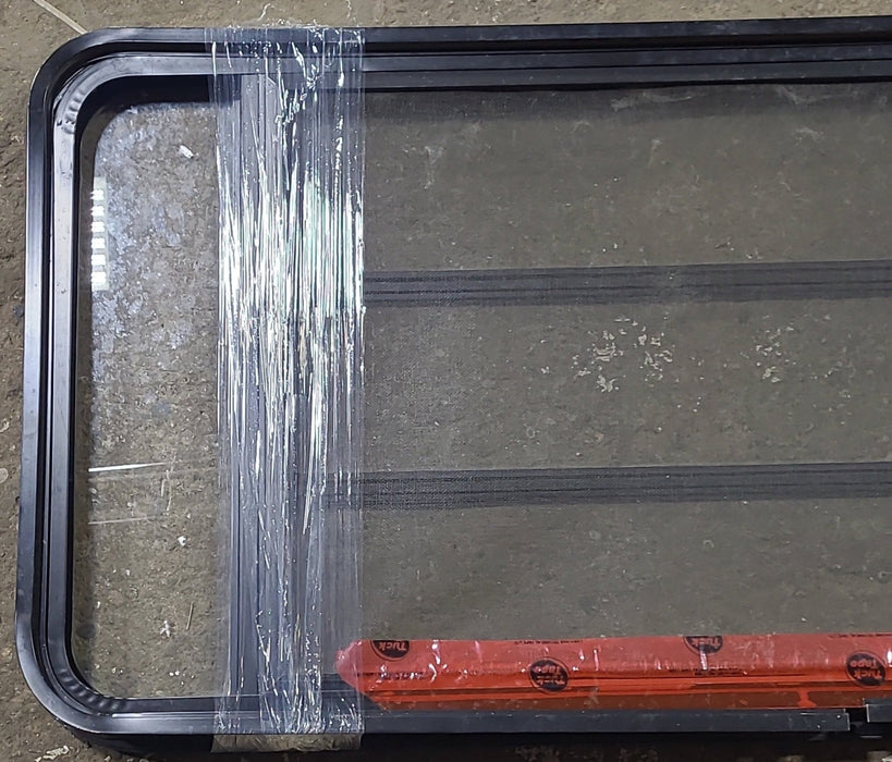 Black Radius Opening Window : 49 1/2" W x 23 1/2" H x 1 3/4" D
