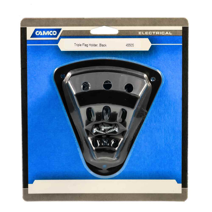 Black Triple Flag Holder - Young Farts RV Parts