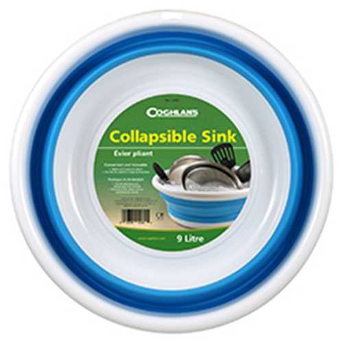Blue Collapsible Sink - 9 Liter - Young Farts RV Parts