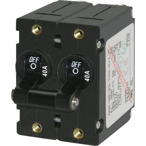 BLUE SEA A Series Circuit Breaker - 40 Amps/120/240 Volt AC/65 Volt DC - 7239 - BSS - Young Farts RV Parts