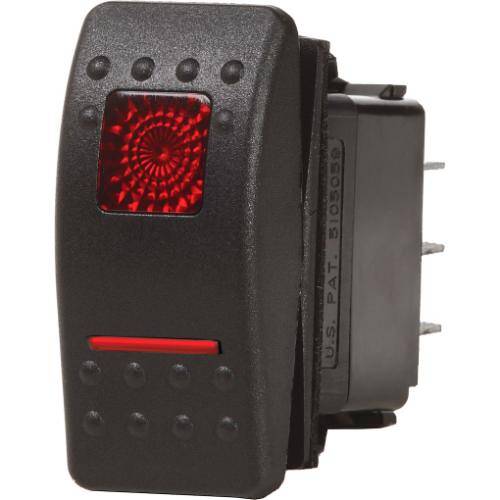 BLUE SEA Contura II Rocker Switch - 20 Amps At 12 Volts/15 Amps At 24 Volts - 7936-BSS