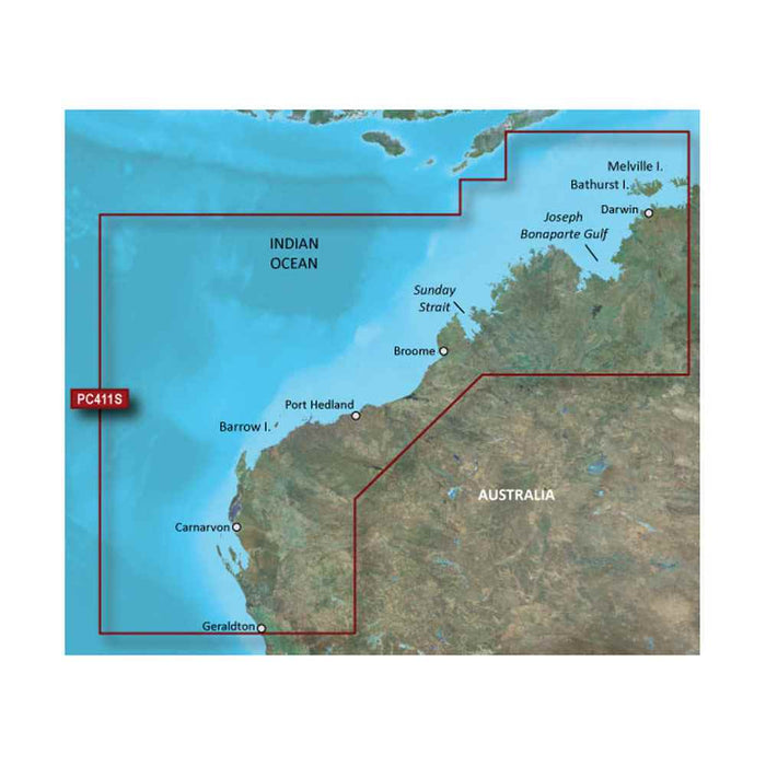 BlueChart g2 HD - HXPC411S - Geraldton To Darwin - microSD /SD - Young Farts RV Parts