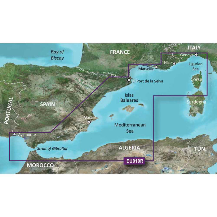 BlueChart g3 HD - HXEU010R - Spain Mediterranean Coast - microSD /SD - Young Farts RV Parts