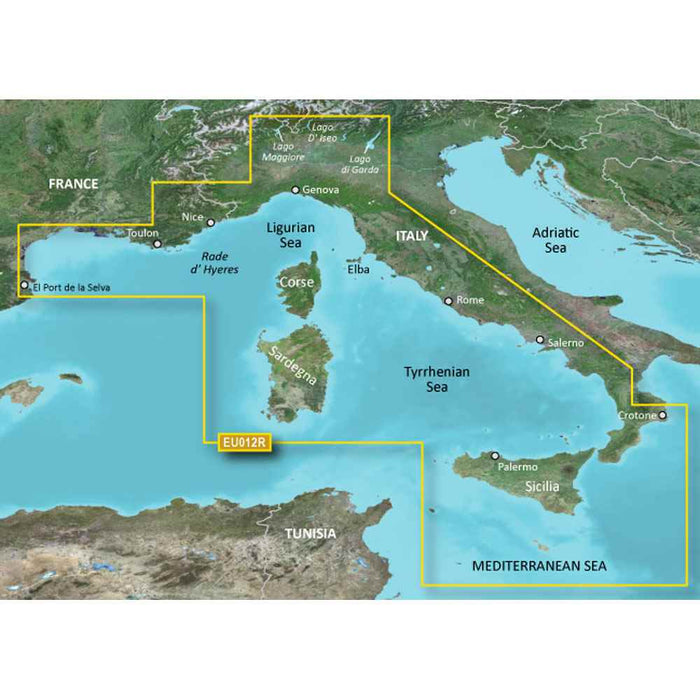 BlueChart g3 HD - HXEU012R - Italy West Coast - microSD /SD - Young Farts RV Parts