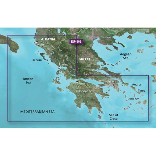 BlueChart g3 Vision HD - VEU490S - Greece West Coast & Athens - microSD /SD - Young Farts RV Parts