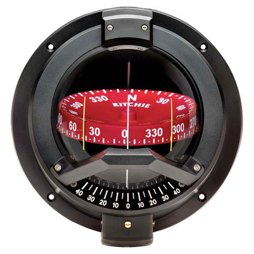 BN - 202 Navigator Compass - Bulkhead Mount - Black - Young Farts RV Parts