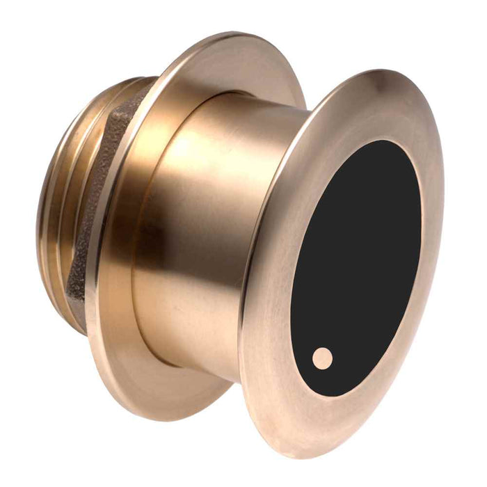 Bronze Thru - hull Wide Beam Transducer w/Depth & Temp - 20 deg tilt, 8 - pin - Airmar B175HW - Young Farts RV Parts