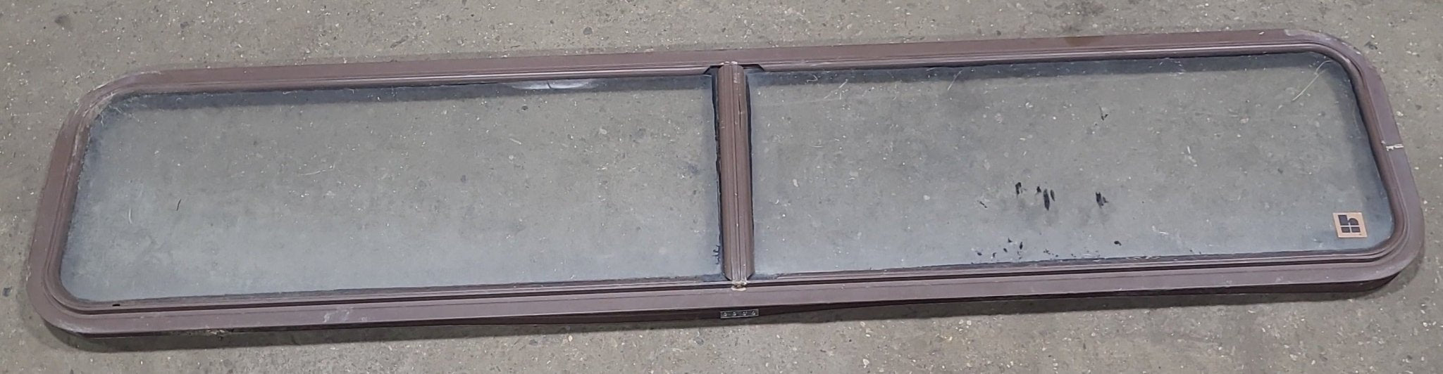 Brown Radius Non Opening Window : 72 1/4" W X 15" H X 1" D