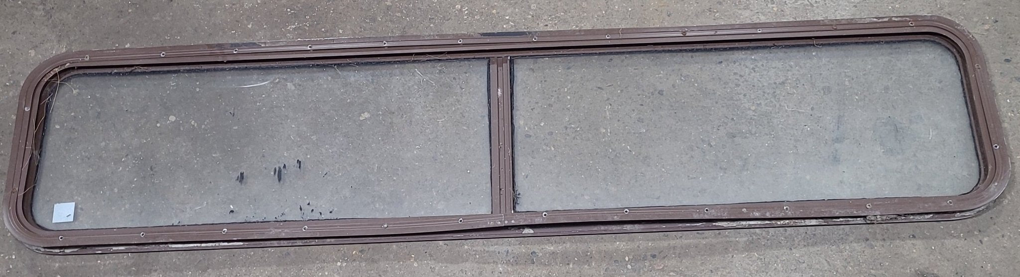 Brown Radius Non Opening Window : 72 1/4" W X 15" H X 1" D