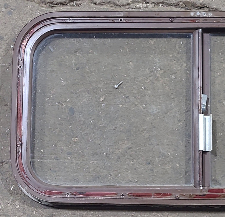 Brown Radius Opening Window : 30 1/4" W X 15" H X 1" D