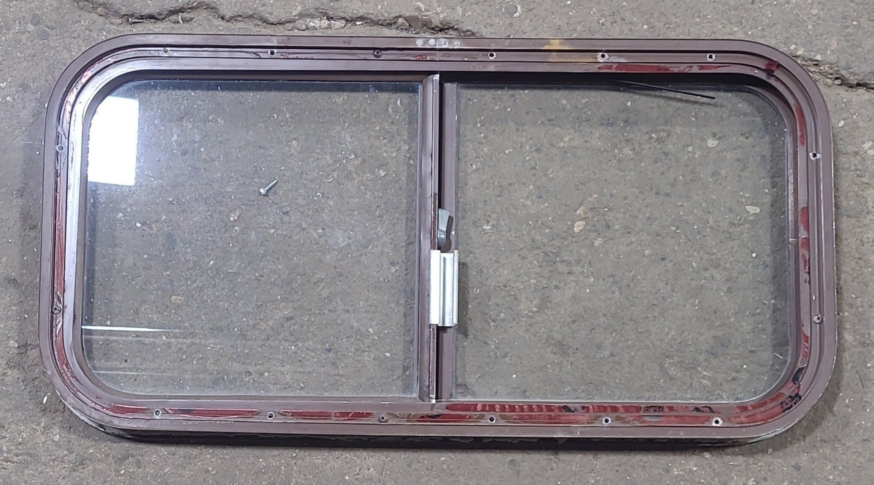Brown Radius Opening Window : 30 1/4" W X 15" H X 1" D