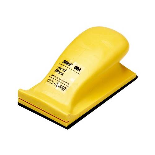 Sanding Block - 2-3/4" x 5"; Yellow; Single - 05440