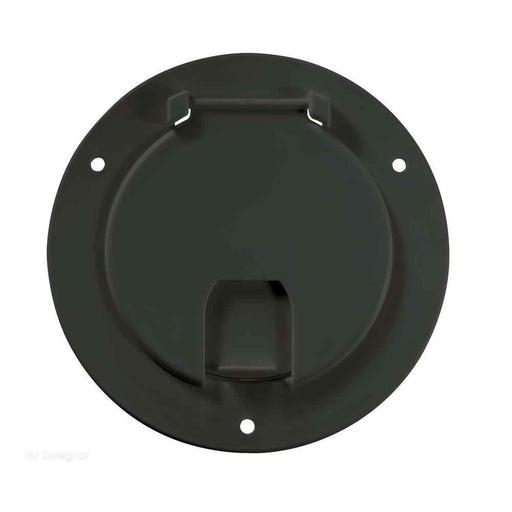 Cable Hatch Black 5. 2X2. 6" - Young Farts RV Parts
